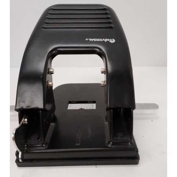 Universal 2 Hole Punch Model UNV-74232  6x5 1/2x 4" with 7" slide guage. - Picture 2 of 3